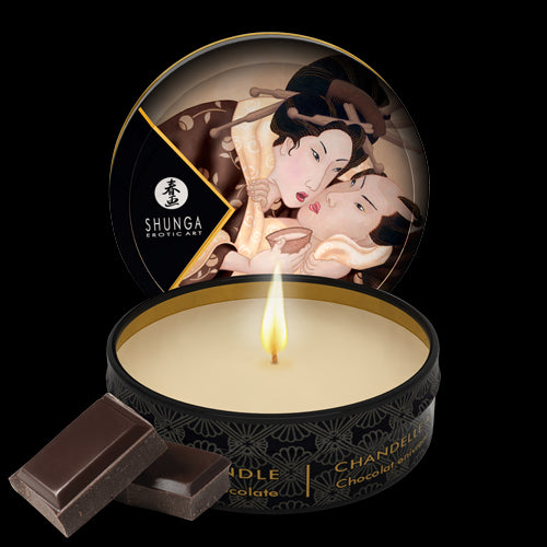 Mini bougie de massage - Excitation Chocolat enivrant