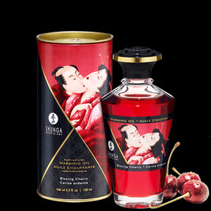 Huile chauffante aphrodisiaque - Cerise ardente 100ml