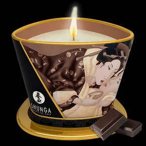 Bougie de massage lueur et caresses - Excitation Chocolat enivrant