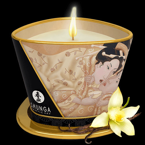 Bougie de massage lueur et caresses - Désir Vanille