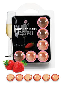 6 Brazilian Balls "Fraise et Champagne" 3386-2