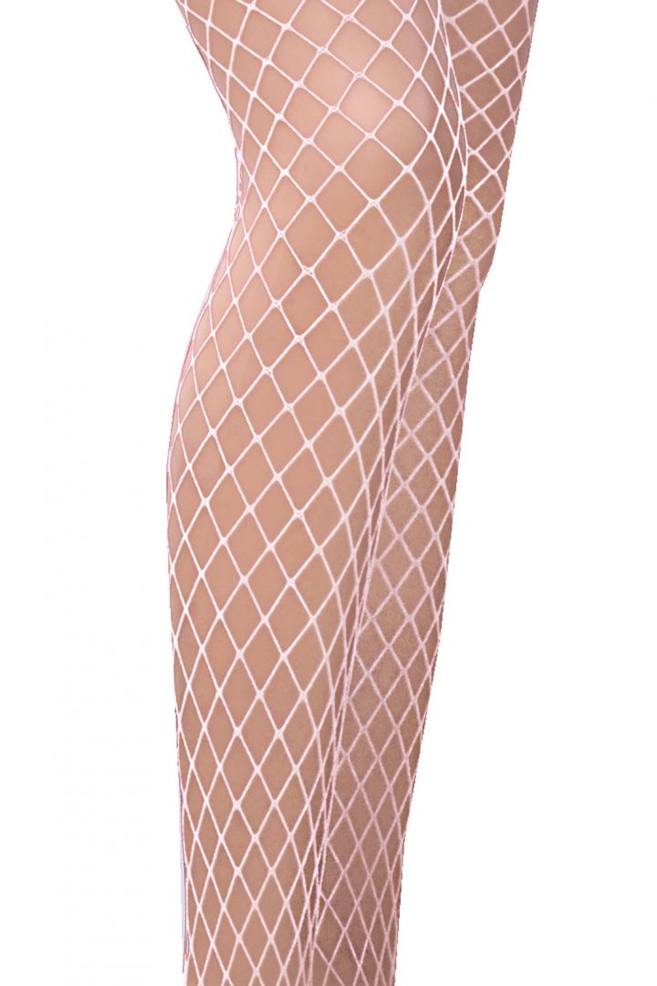 TI019 Collants Résille - Blanc