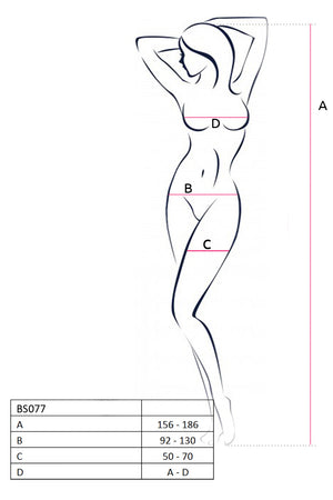 BS077B Bodystocking - Noir