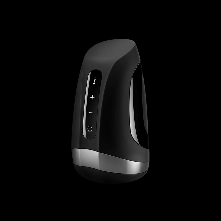 Men Heat Vibration - Noir et Argent Masturbateur Satisfyer