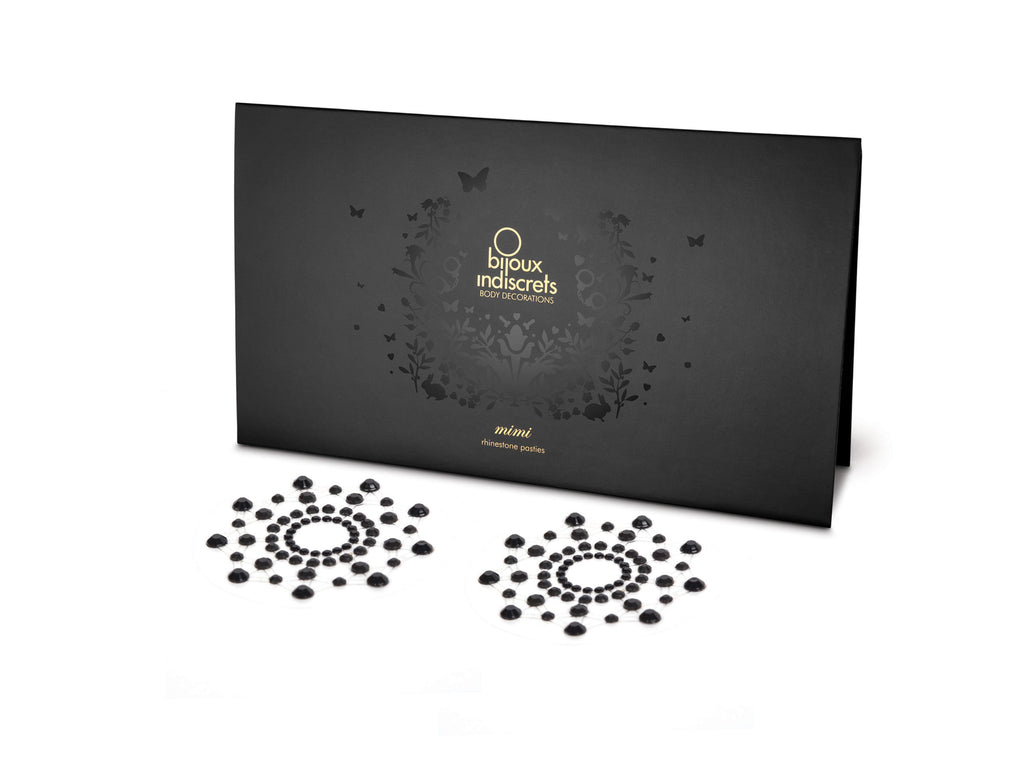 Mimi - Bijoux de seins Strass - Noir