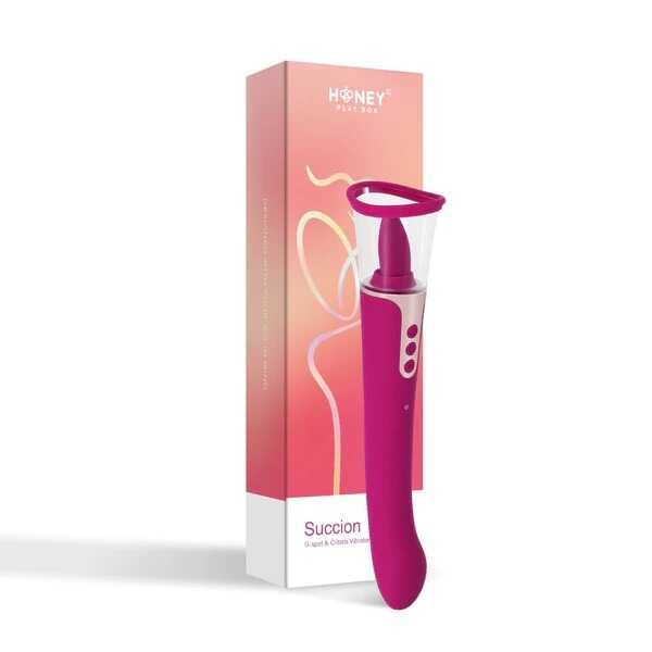 Succion - Vibromasseur 3 en 1 vibrant, léchant et Aspirant