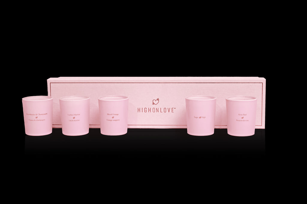 Collection de minis bougies pour massage