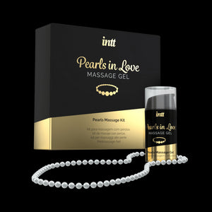 Pearls in love - Kit de massage avec collier de perles