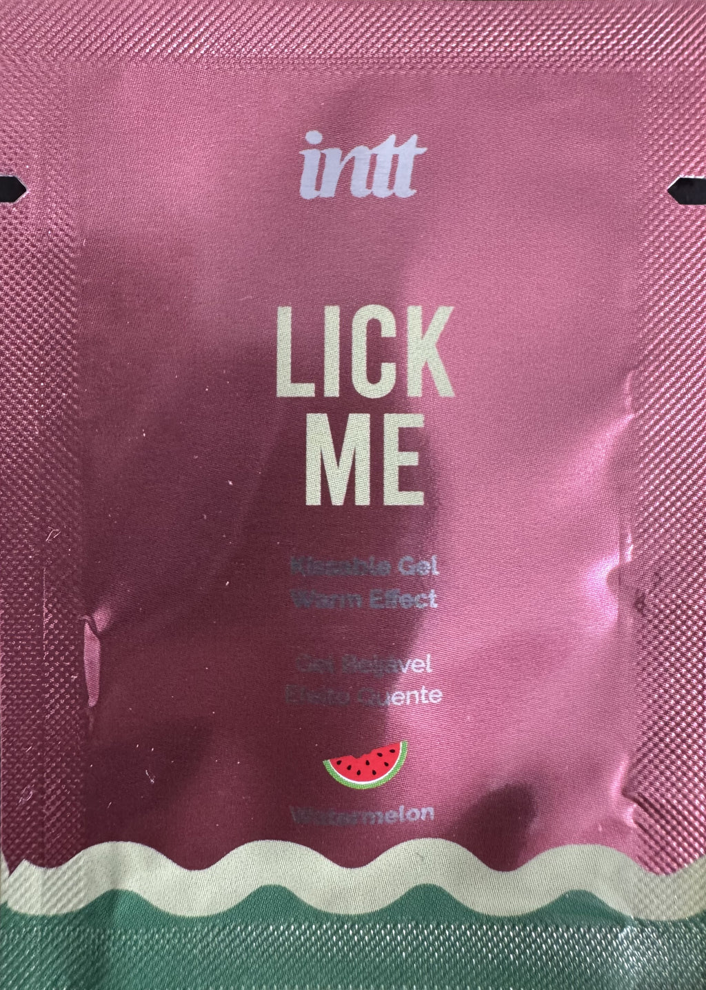 Echantillon Lick me Pastèque - Gel chauffant et embrassable 2ml
