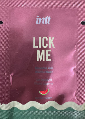 Echantillon Lick me Pastèque - Gel chauffant et embrassable 2ml