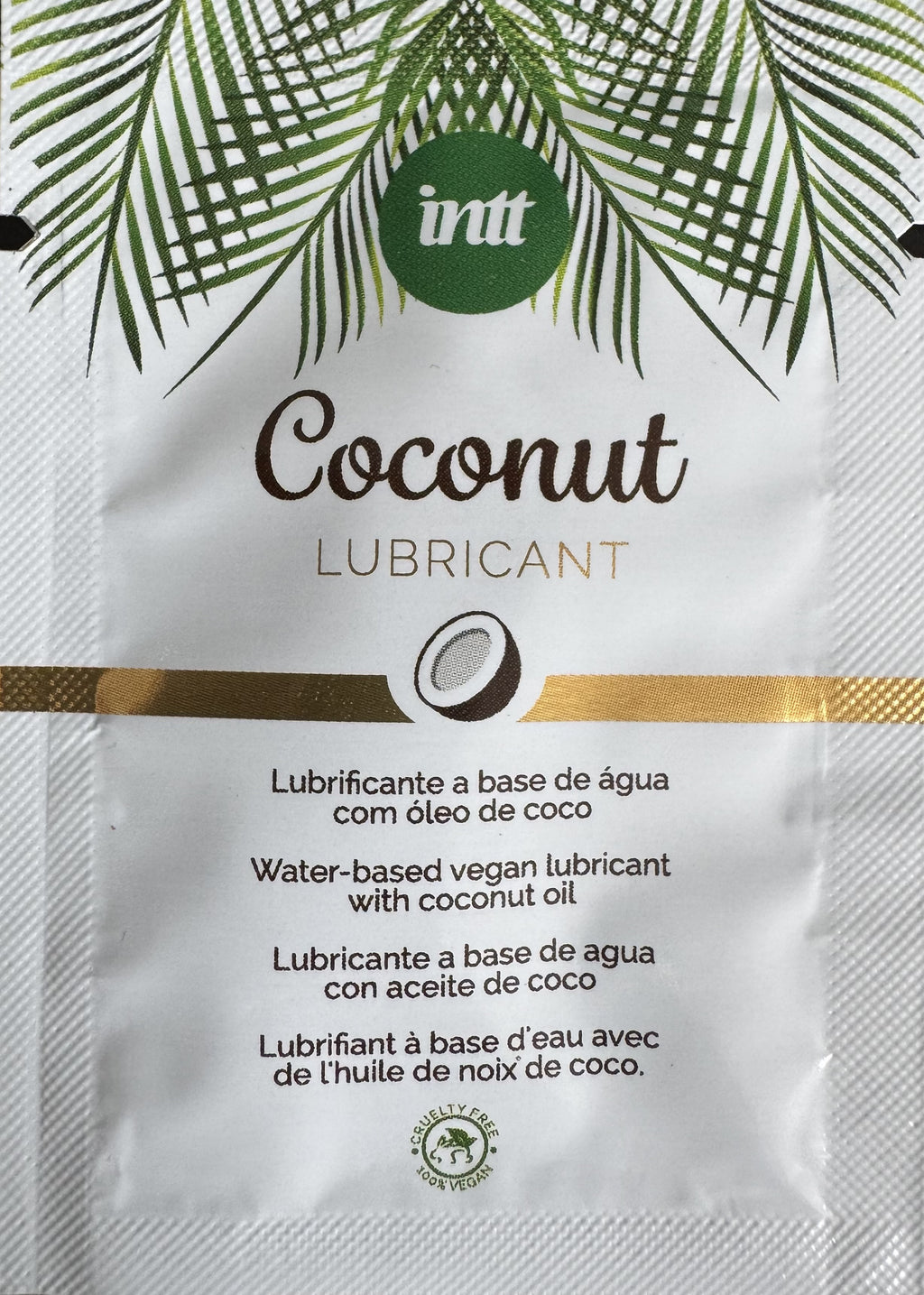 Echantillon Vegan noix de coco lubricant - Lubrifiant base eau 2ml