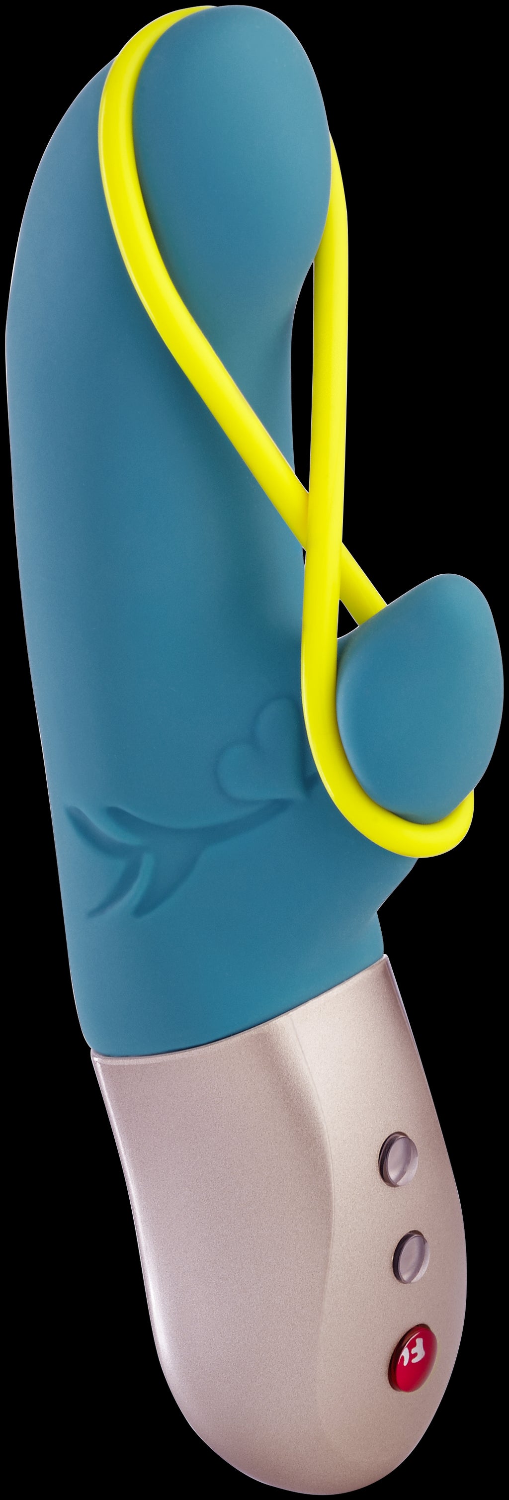 Amorino - Vibromasseur Rabbit silencieux - Pétrole et jaune fluo